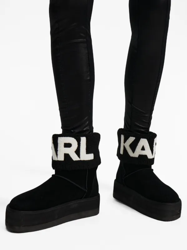 Karl lagerfeld suede boots store
