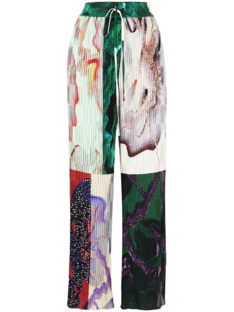 Henrik Vibskov Grow plissé-effect straight trousers 