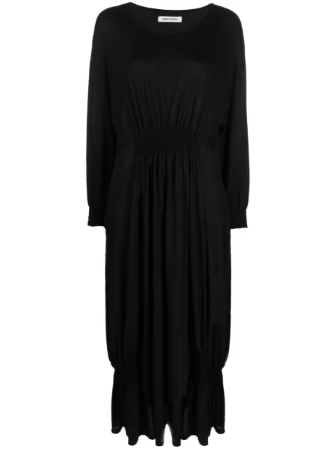 Henrik Vibskov smocked-panel detail midi dress