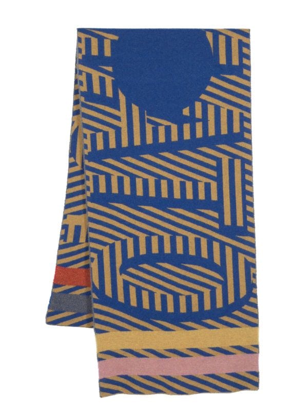 Henrik Vibskov Football-printed Wool Scarf - Farfetch