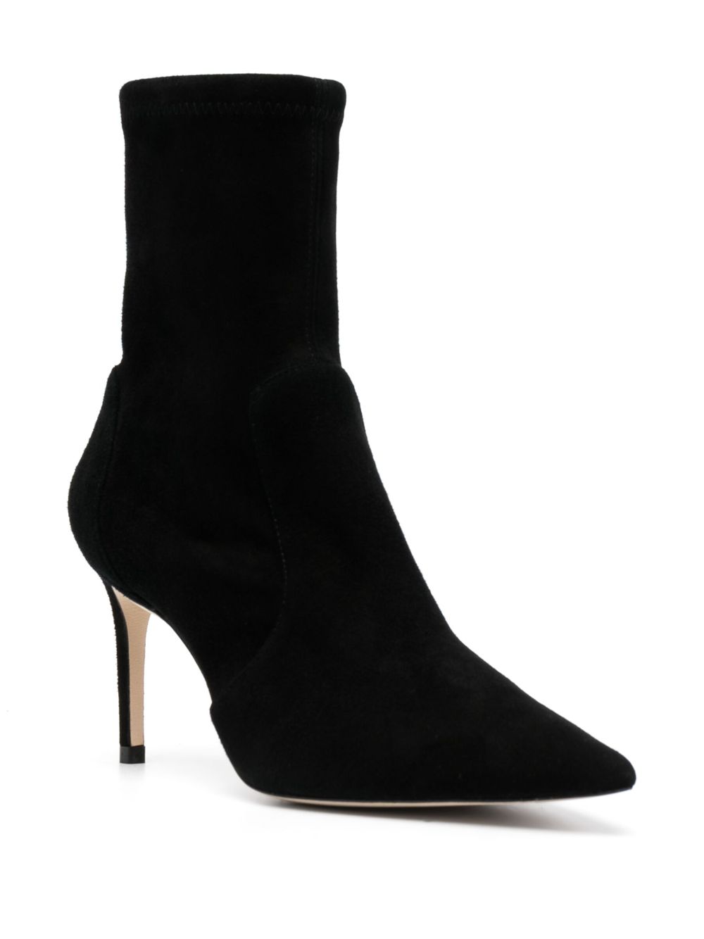 Stuart Weitzman Stuart 85mm pointed-toe boots - Zwart