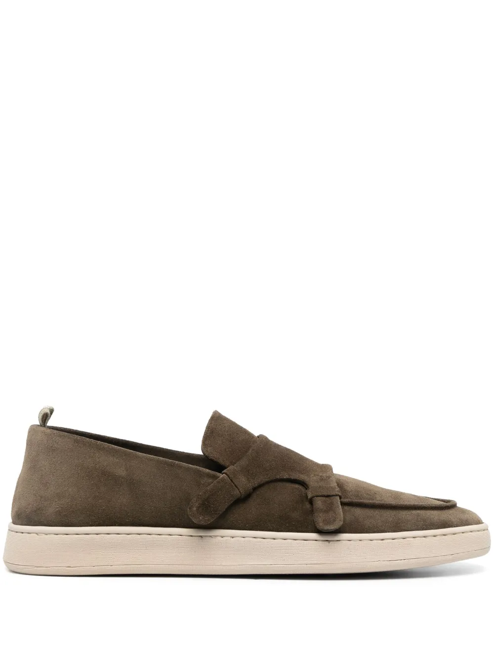 Officine Creative mocassins Herbie en daim | vert | Image 1