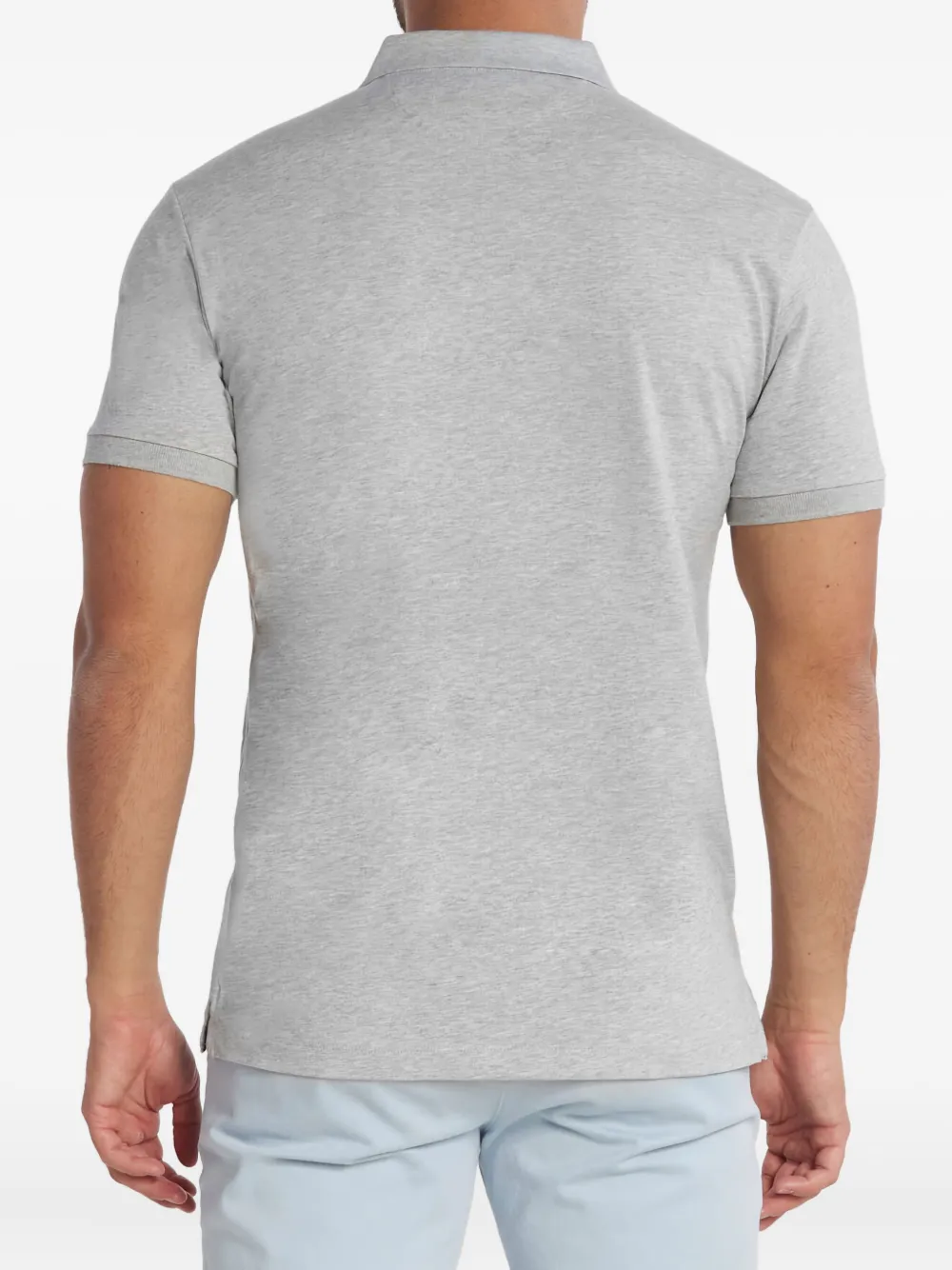 Hackett Poloshirt met geborduurd logo Grijs