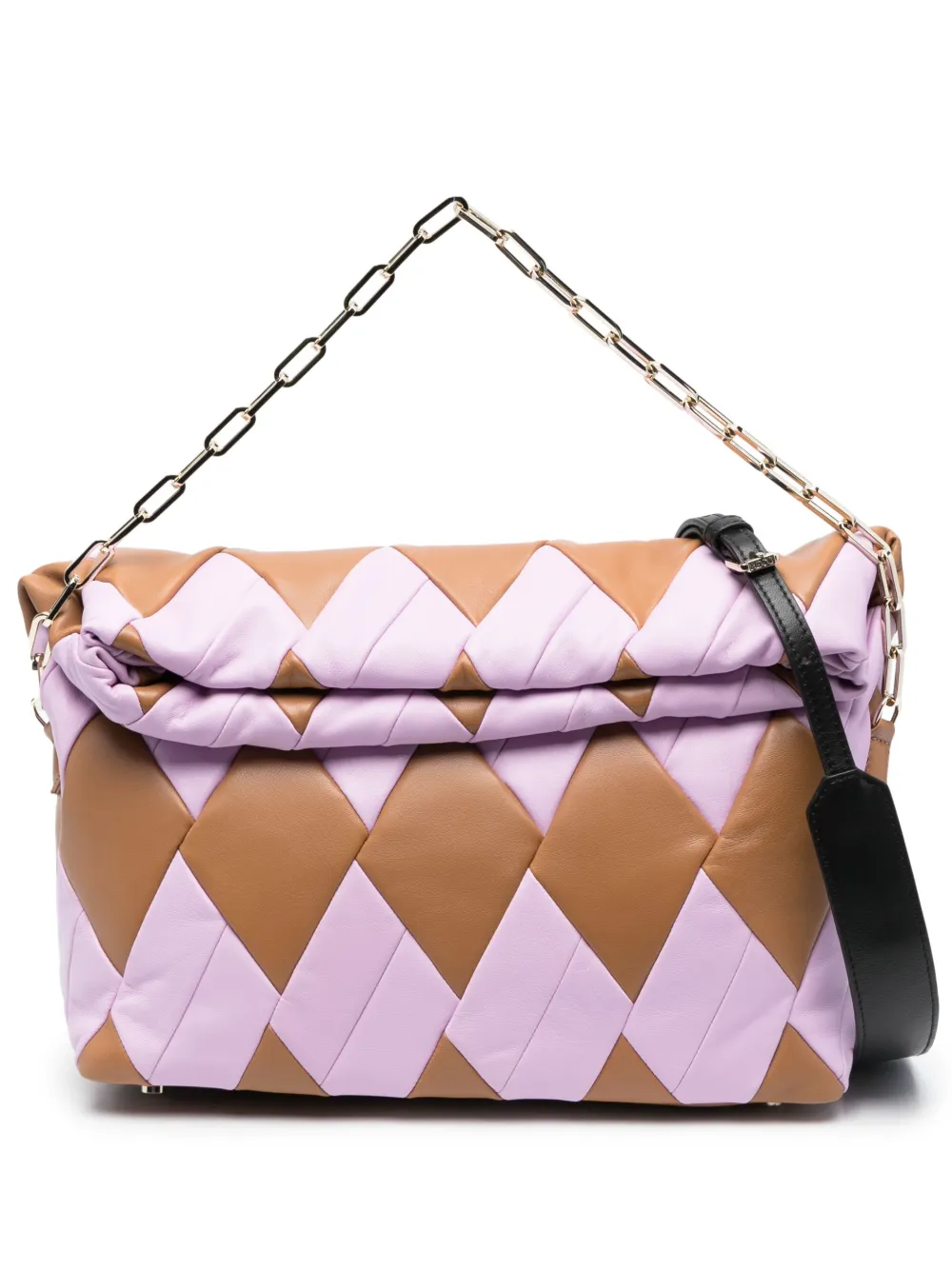 Reco Rombo Duquesa quilted shoulder bag | Neutrals | Image 1