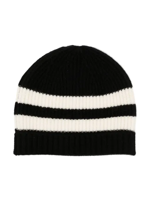 Cashmere in Love Kids Bibi striped cashmere beanie hat