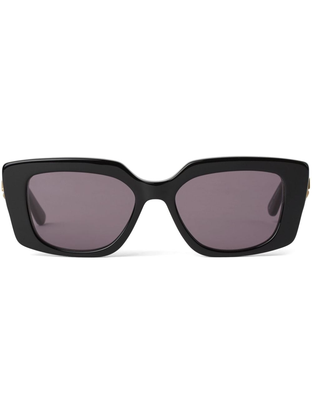 Karl Lagerfeld Heritage Rectangle-frame Sunglasses In Black