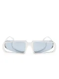 Henrik Vibskov oversized-frame tinted sunglasses - Silver