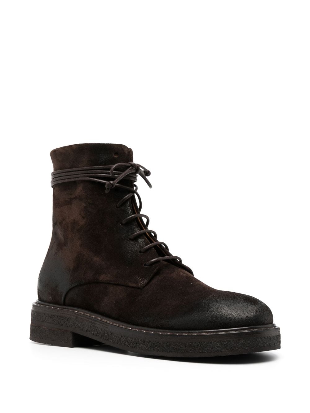 Shop Marsèll Parrucca Lace-up Ankle Boots In Brown