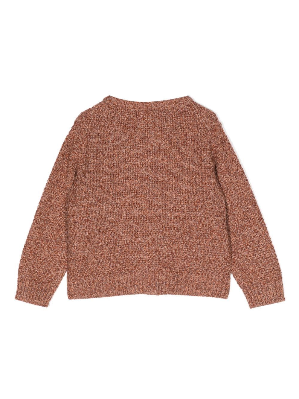 Shop Cashmere In Love Chester Crew-neck Cardigan In Brown