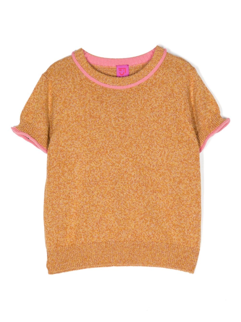 Cashmere In Love Kids' Brighton Cashmere T-shirt In Yellow
