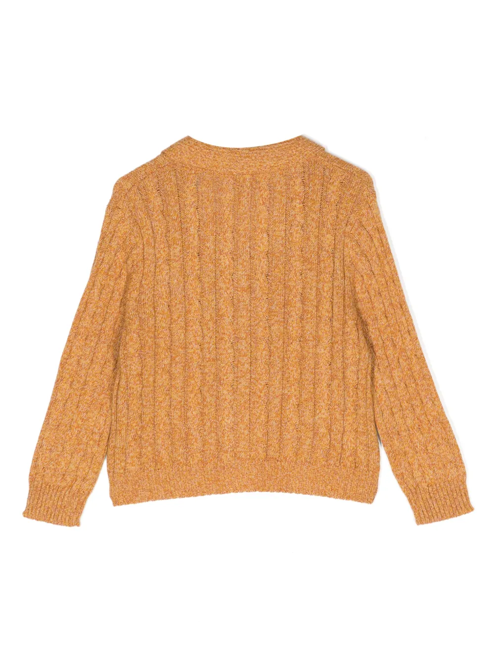 Image 2 of Cashmere in Love Kids Dorset cable-knit cardigan