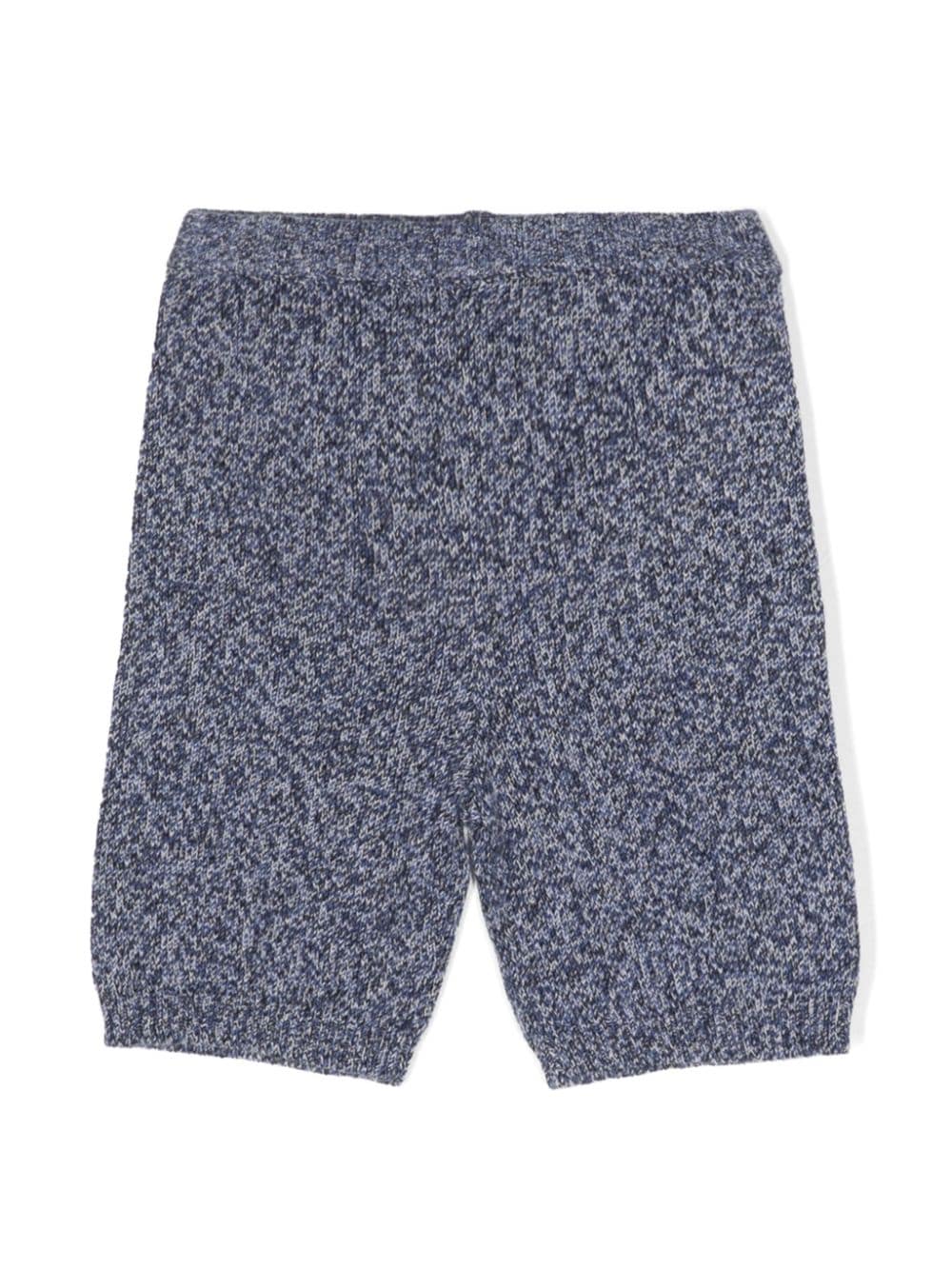 Cashmere In Love Babies' York Cotton-cashmere Shorts In Blue