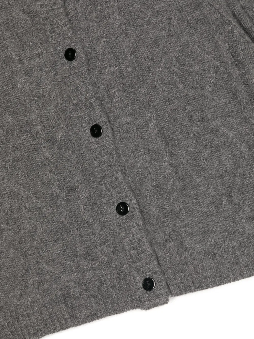 Cashmere in Love Kids Alaska kabelgebreid vest Grijs