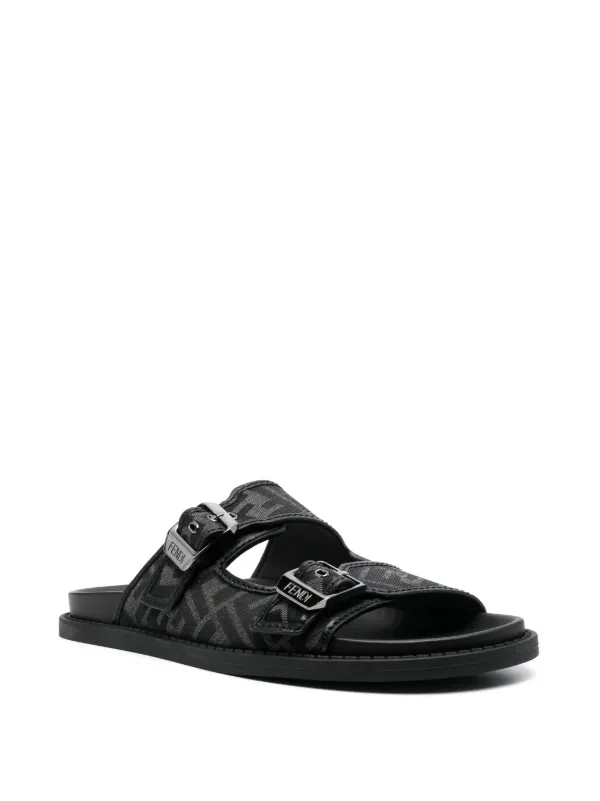 FF logo motif buckle sandals