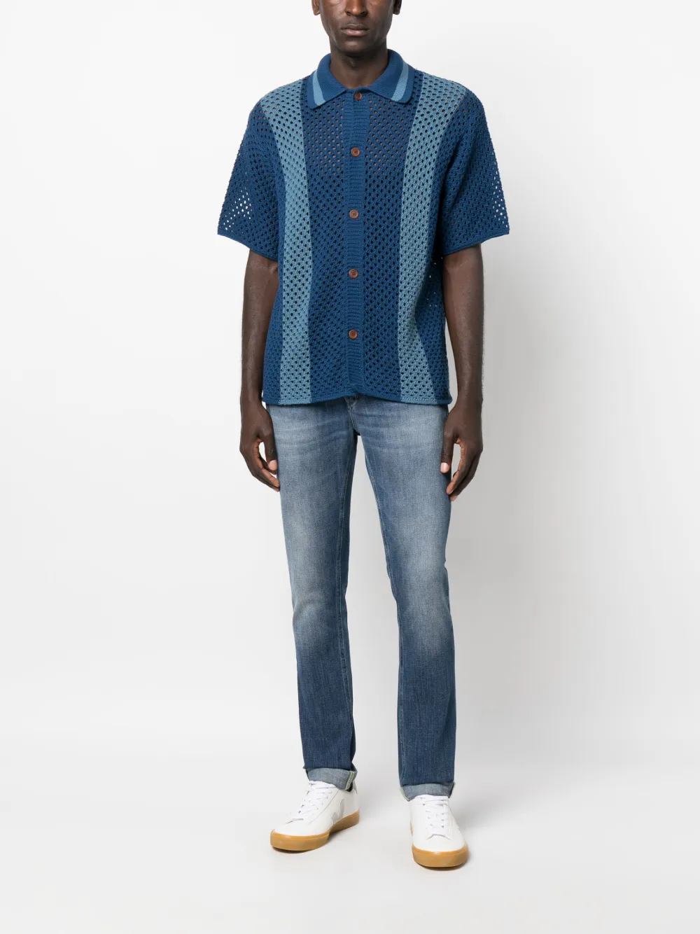 DONDUP mid-rise slim-fit jeans - Blauw