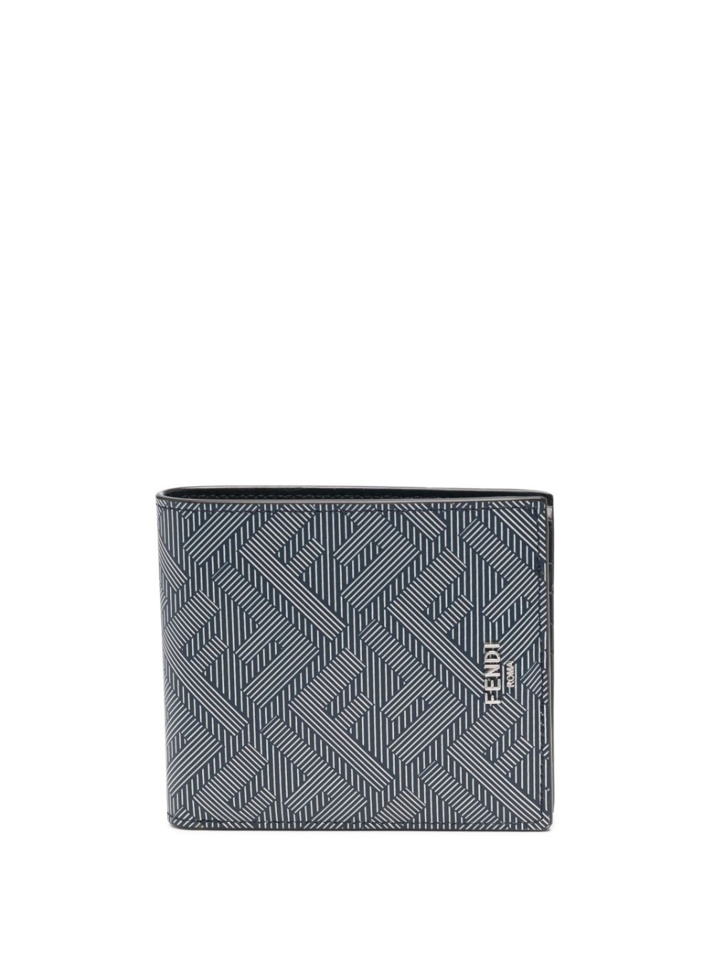 FENDI FF-motif leather wallet - Blue