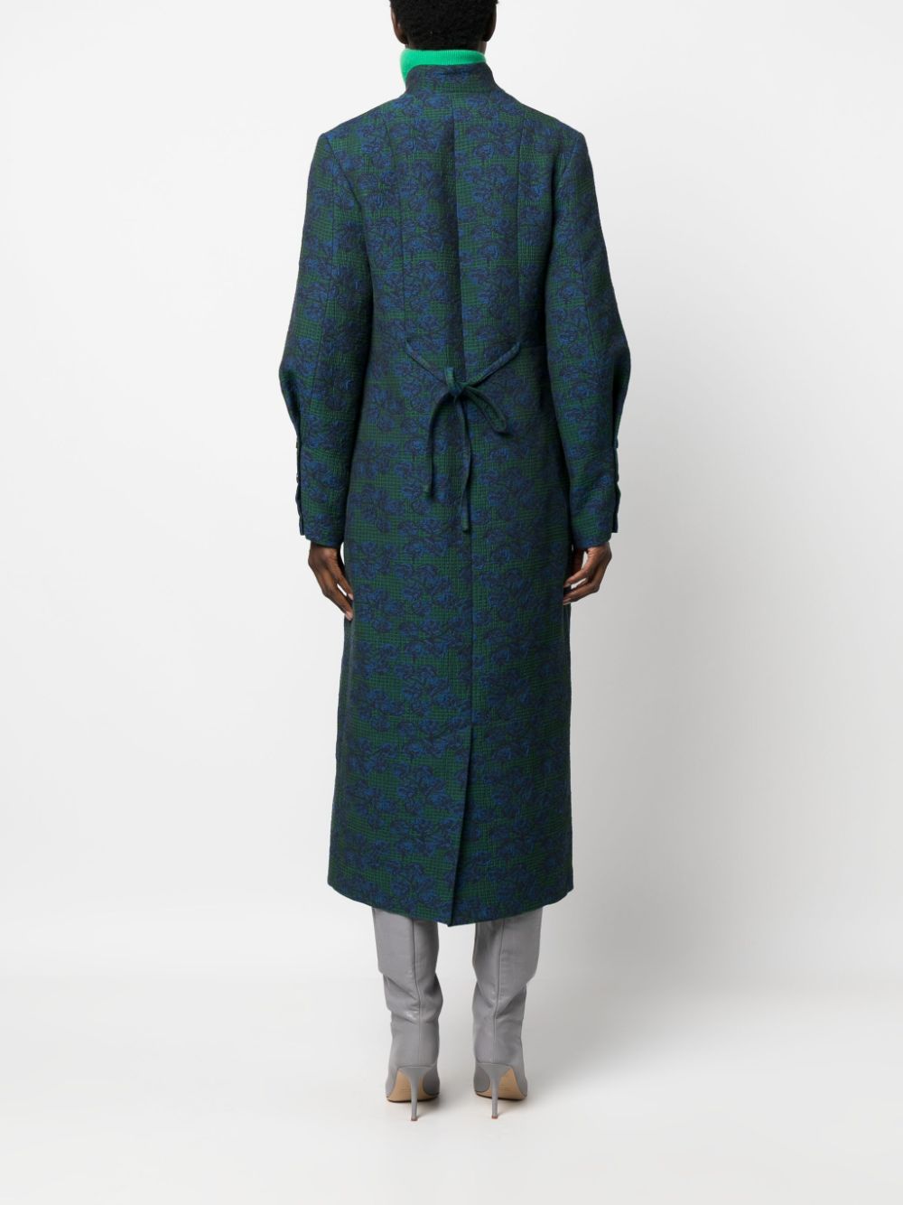 Shop Henrik Vibskov Afternoon Dress Coat In Blue