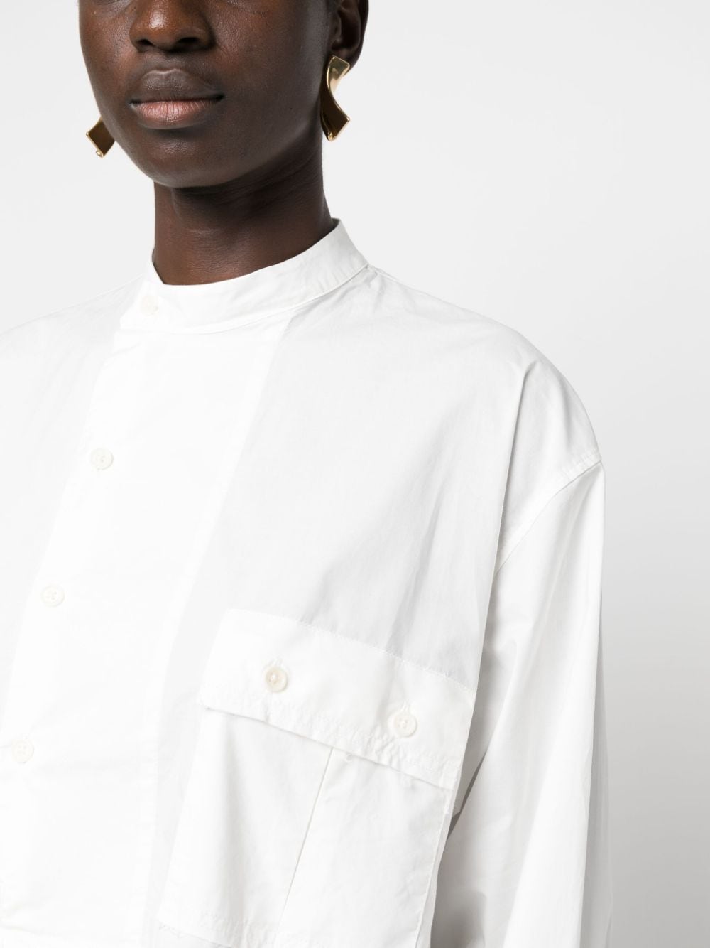 Shop Henrik Vibskov Blue Moon Organic-cotton Shirt In White