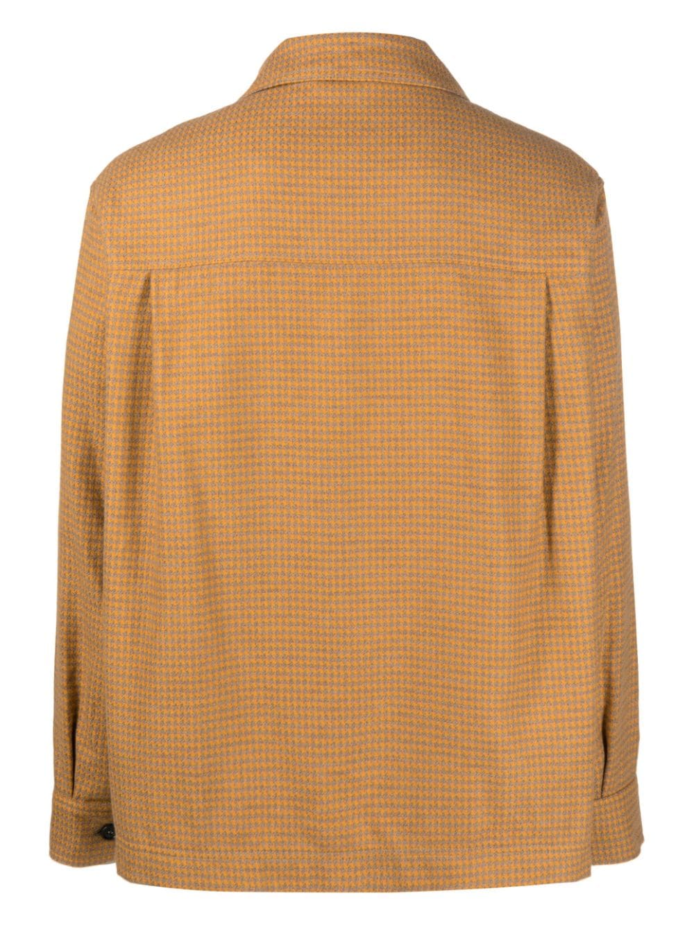 Shop Henrik Vibskov Field Houndstooth-pattern Shirt In Orange