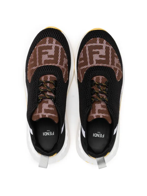 FENDI キッズ　シューズ Fendi Kids FF-logo Print low-top Sneakers | Black | FARFETCH