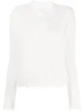 IRO Shavani fringed cotton jacket - White