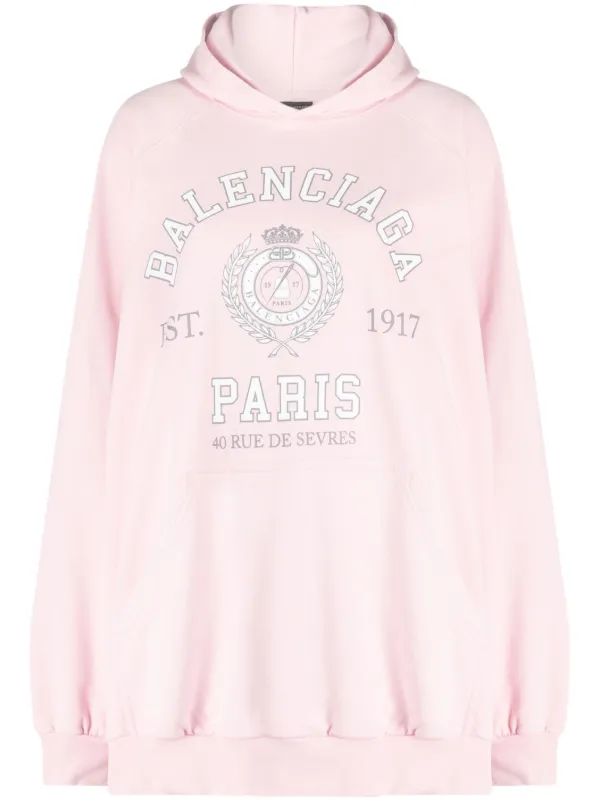 パーカー・フーディ Balenciaga Logoed Cotton Sweatshirt Balenciaga logo-print Cotton Hoodie | Black | FARFETCH