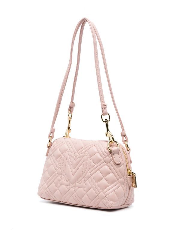 Love Moschino logo-lettering Quilted Shoulder Bag - Farfetch