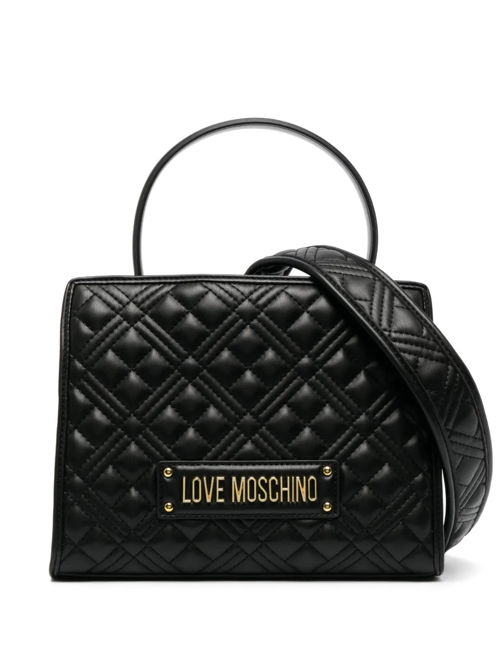 Love Moschino logolettering Quilted Tote Bag Farfetch