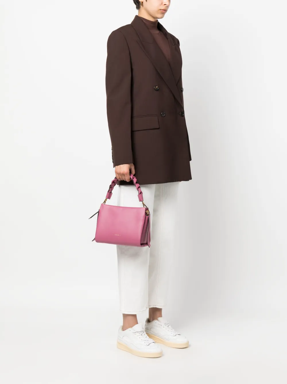 Coccinelle Boheme leren shopper - Roze