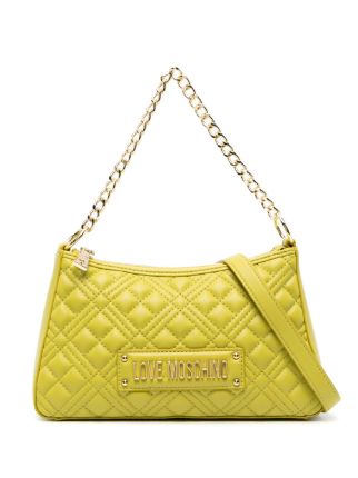 Love Moschino logo-lettering Quilted Shoulder Bag - Farfetch