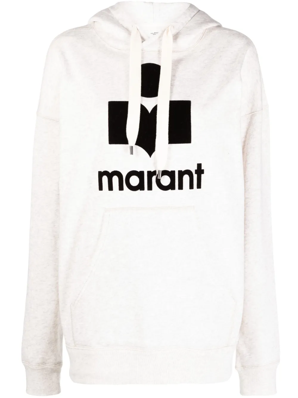 MARANT ÉTOILE logo-print pouch-pocket hoodie