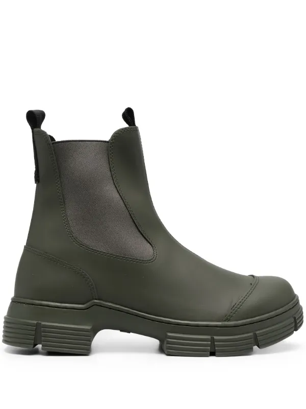 Rubber ankle boots top