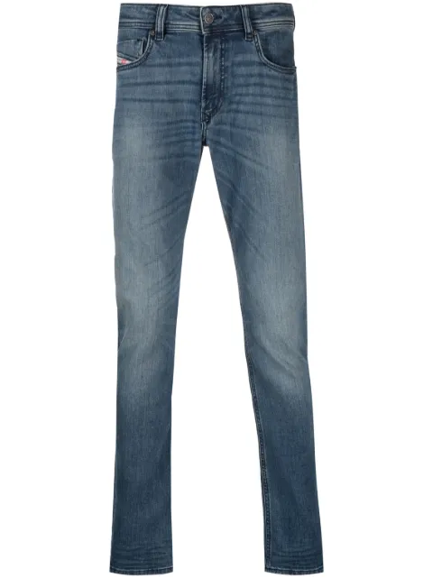 Diesel Calça jeans skinny com logo