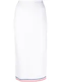 FENDI motif-print pencil skirt - White