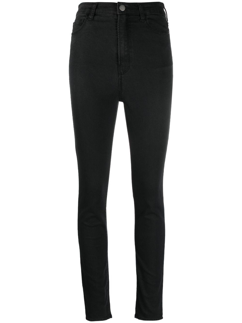 Emporio Armani high-waist skinny-cut jeans - Black