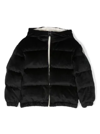 Moncler Enfant Daos ベロア ダウンジャケット | ブラック | FARFETCH JP
