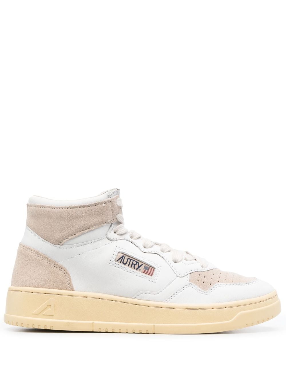 Autry Medalist high-top leather sneakers - White