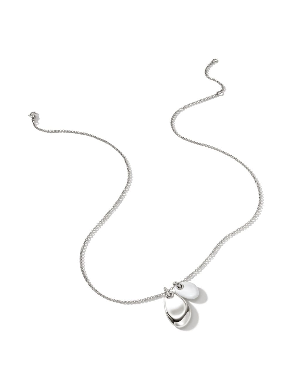 Shop John Hardy Sterling Silver Pebble Pendant Necklace