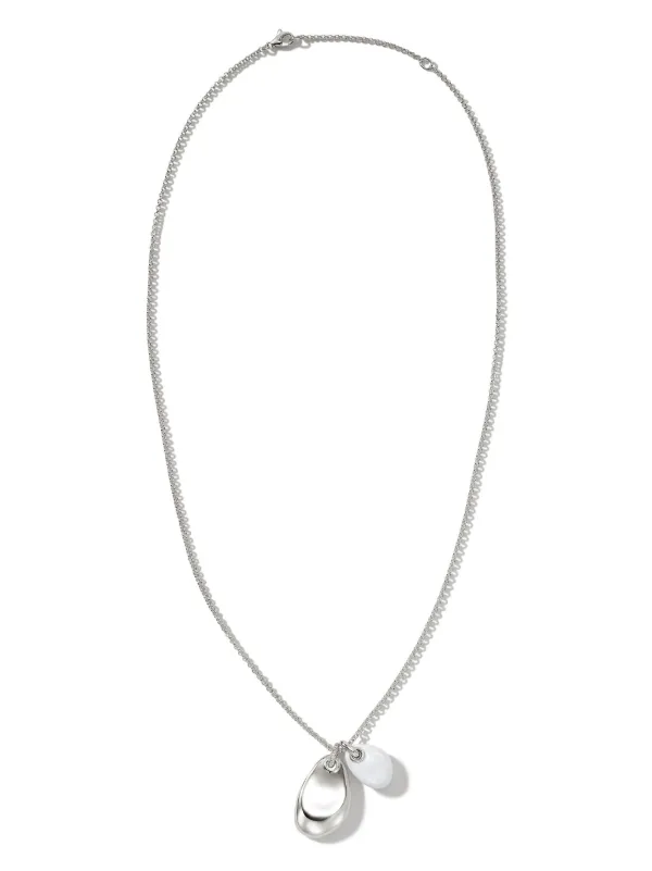 John Hardy Sterling Silver Pebble Pendant Necklace Farfetch