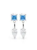 Swarovski Mesmera crystal-embellished drop earrings - Blue