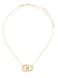 Swarovski Dextera crystal-embellished interlinked necklace - Gold