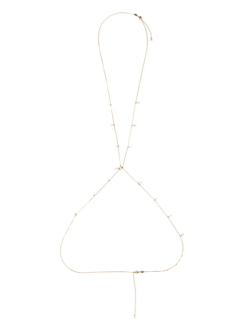 Swarovski Dextera crystal-embellished body chain - Gold