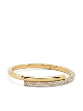 Swarovski Dextera クリスタル バングル | ゴールドトーン