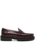 G.H. Bass & Co. Weejuns Super Lug Larson leather penny loafers - Red