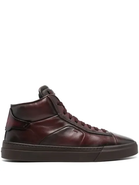 Santoni Gilby leather sneakers