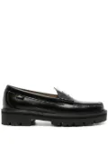 G.H. Bass & Co. Weejuns Super Lug Larson leather penny loafers - Black