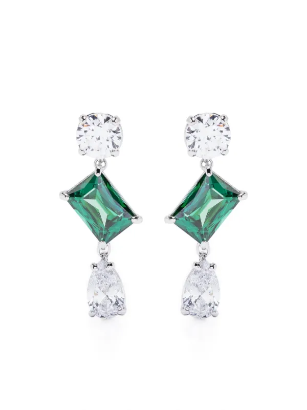 Swarovski Mesmera クリスタル ピアス | シルバートーン