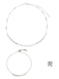 Swarovski Mesmera crystal-embellished three-piece set - Silver