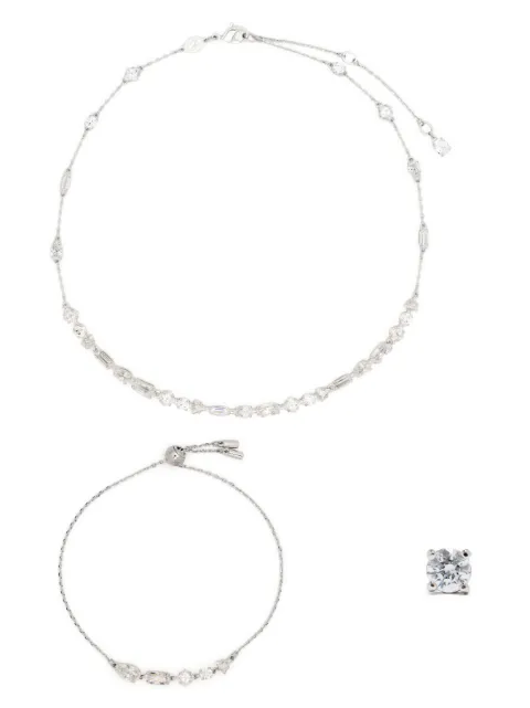 Swarovski conjunto de tres piezas Mesmera con detalle de cristal
