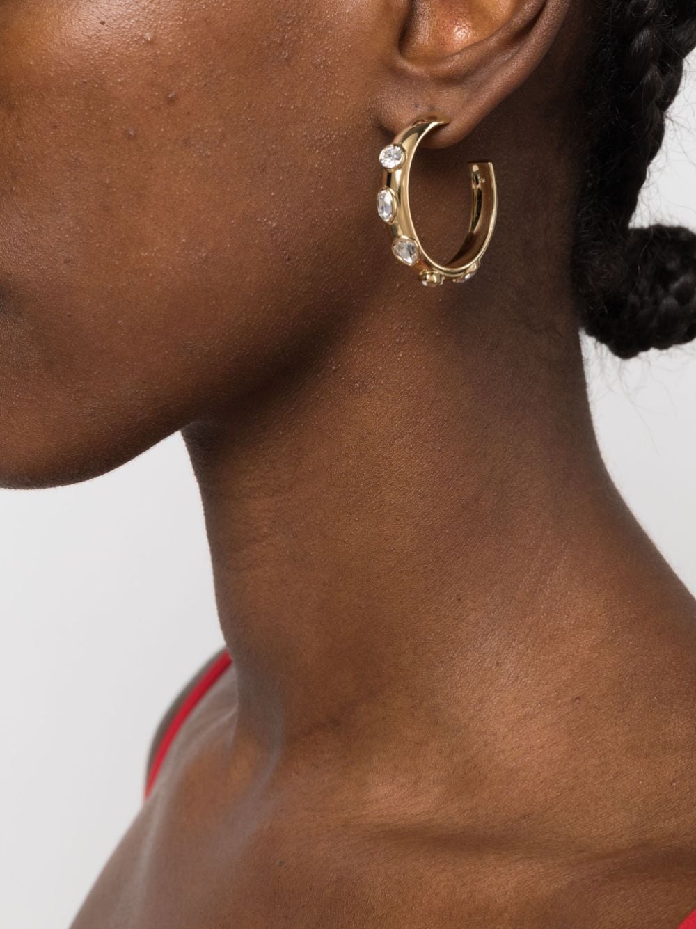 Image 2 of Swarovski Dextera hoop earrings